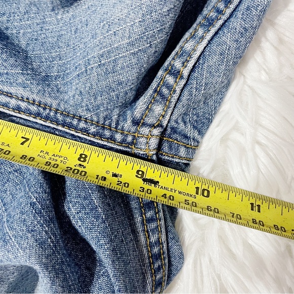 Express Light Wash Bootcut Blue Jeans - Picture 8 of 10